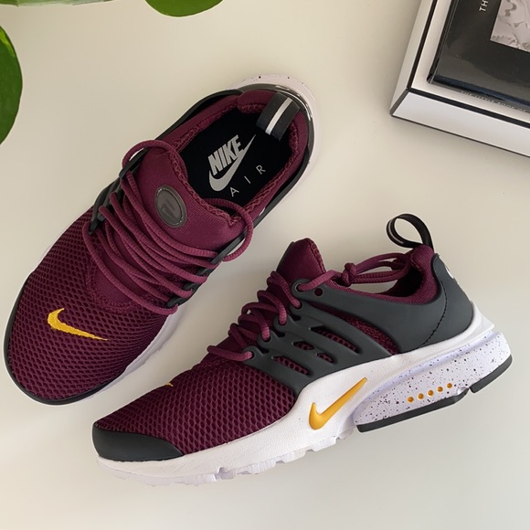 New burgundy Nike air presto custom running shoes - Picture 4 of 8